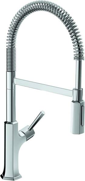 04851000 Hansgrohe Chrome Locarno Semi-pro Commercial Kitchen Faucet - Pull Down Sprayer
