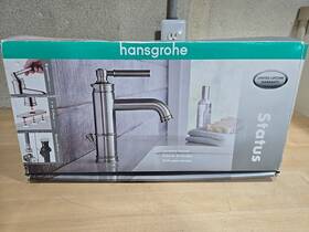 04754820 Hansgrohe 1273623 Status Bathroom Lavatory Faucet Brushed Nickel Open Box