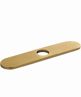 14019251 Hansgrohe 3in Base Plate Modern Easy Install Brushed Gold Optic Msrp 74