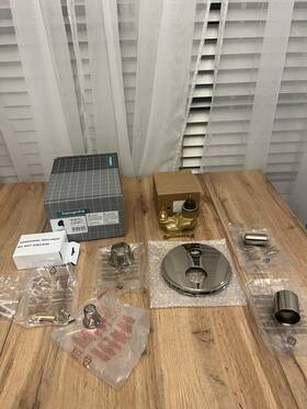 15752831 Hansgrohe Ecostat Classic Thermostatic Valve Trim Less Polished