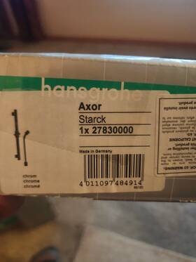 27983000 Hansgrohe Shower Set Axor Starck 36 Inch Chrome New In Box Never Used