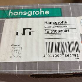 31083001 Hansgrohe Metris Widespread Bathroom Faucet W Drain Polished Chrome New