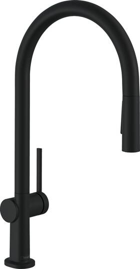 72800671 Hansgrohe 72800 Talis N 1.75 Gpm 1 Hole Pull Down Kitchen Faucet - Black
