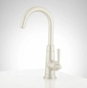 Mirxcha103ss Hartfield Brushed Nickel 1.8 Gpm Single Hole Bar Faucet New Distressed Box