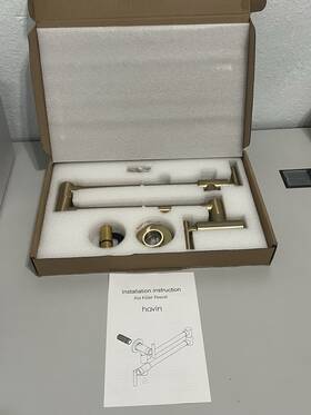 Havin 699916376820 New Gold Brass Pot Filler Wall Mount Commercial Faucet