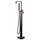 Hb-fsf-iguazu-blk Kardiel Helixbath Single Handle Floor Mounted Freestanding Tub Filler With