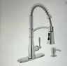 Hd67458-1308d2 Glacier Bay Mandouri Spring Neck Kitchen Faucet Ss 925699952802