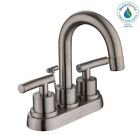 Hd67730w-6104 Glacier Bay Dorset Centerset Bathroom Faucet In Brushed 6925699942360