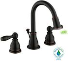Hd67817w-6027d Glacier Bay Bathroom Faucet In Widespread Handle Led High Arc