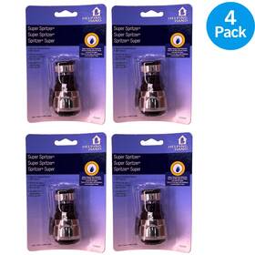 Fq00600 Helping Hand Super Spritzer Faucet Aerator 360 Swivel Water Saving 4 Pack Bundle