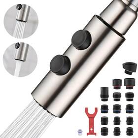 Heshanshijiaqidianzishangwuyouxiangongsi 313091498411 Metal Kitchen Faucet Head Replacement Pull Down Spray With 15 Adapters 2