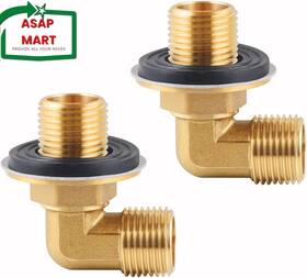 Hgzaccompany 445014415472 Wall Mount Commercial Faucet Installation Kit 90 Dergee Backsplash Set For