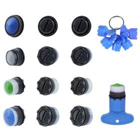 Cacheaerator-one-6key Hibbent 12 Pcs Faucet Aerator Set With 6 Keys For M16.5 18.5 21.5 24 Mm Tap