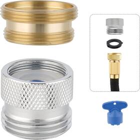 Ghfa-f22-34-cache-c1 Hibbent Faucet To Garden Hose Adapter Kit Female Male Sink Brass