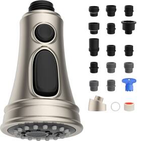 Pd74932spray3-brushed Hibbent Kitchen Faucet Head Replacement Nsf/ansi/can 61 And Brushed Nickel