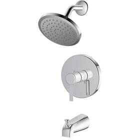 F1a1f507cp-jpa9 Home Impressions Chrome Single-handle Lever Tub And Shower Faucet