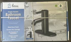 Fs6a0212bl-jpa1 Home Impressions Matte Black 1-handle Lever 4 Inch Centerset Monoblock Bathroom