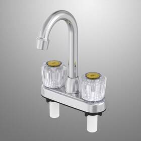 4622411cb Home Plus Chrome Two-handle Bar Faucet 8.5 Inch Spout Reach 1.2 Gpm
