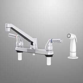 8311202csc Home Plus Chrome 2-handle Kitchen Faucet With Side Sprayer