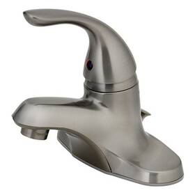 242094 Homepointe 4 Pack - Lavatory Faucet With Plastic Pop-up Single Lever Pvd Brushed Nickel 2