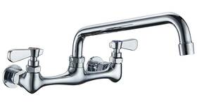 Hm-74253 Homevacious Utility Sink Faucet Wall Mount Commercial Kitchen Laundry 8 Inch Swive