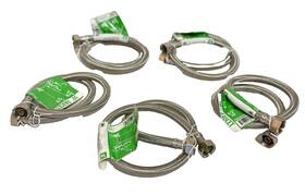 Homewerks Worldwide 820633969518 5ct 30 Inch Faucet Supply Line 1/2 Fip X Braided Stainless Steel