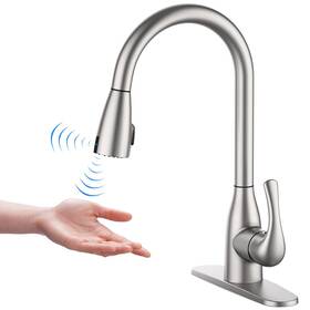 Homfan 196336489791 Touchless Kitchen Faucet With Pull Down Sprayer Double Sensor Pulldown