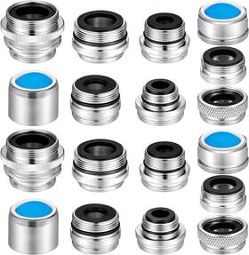 Honoson-adapter-gy78 Honoson 18 Pcs Faucet Adapter Kit Brass Male And Female Sink Aerator Set Kitche