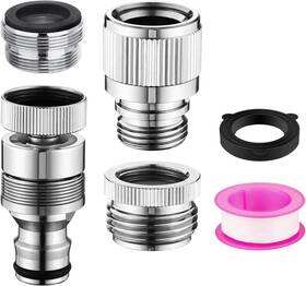 Wxnz-1 Hoozivt Sink Faucet Quick Connect Adapter Kitchen Bathroom Hose Snap Coupling