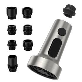 3-modes Hosslly 196336104175 Spring Pull Down Kitchen Faucet Head For And 7 Adapters