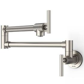 Hosslly 955171152635 Pot Filler Faucet Wall Mount Lead-free Brass Kitchen With