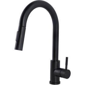 Kbd101b Hotis Home Black Kitchen Faucet With Pull Down Sprayer High Arc Stainless Steel S
