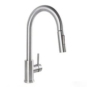 Kbd101l Hotis Home Kitchen Sink Faucet Brushed Nickel With Pull Down Sprayer Single Hole
