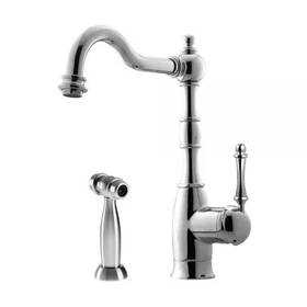 Regss-181-pc Houzer Traditional Kitchen Faucet With Side Spray Model Polished Chrome