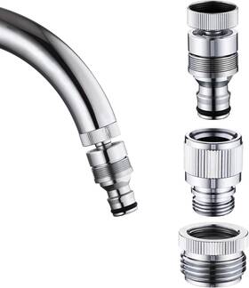 Hsmhose 313098148173 Sink Faucet Quick Connector To Garden Hose Adapter Dishwasher Washer Snap