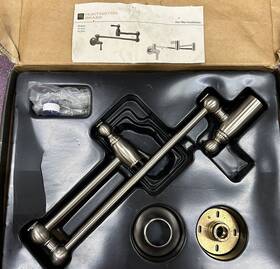 Pl1672 Huntington Brass Kitchen Faucet Pot Filler Contemporary Polished Chrome