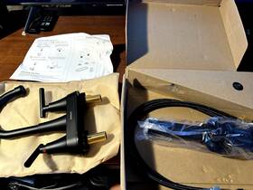 Hurran 795063117436 Bathroom Faucets For Sink 3 Hole 4 Inch Matte Black With Pop-up Dra