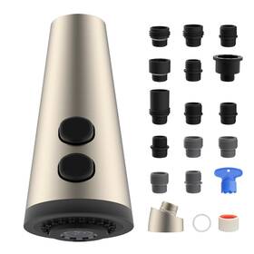3y02.78834f18.1047880-bnp Hygie Rinse Universal Kitchen Faucet Head Replacement 4 Water Modes Pull Down K