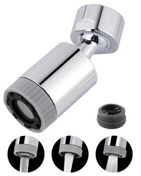 Hy3sprayaerator-f-c Hygie Rinse 3 Mode Aerator Kitchen Sink Sprayer Attachment 360 Swivel Bathro