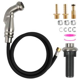 Hysidesparyer-80038-bn Hygie Rinse Kitchen Faucet Sprayer Attachment/hose/holder Set Universal Fit Compatible Wi