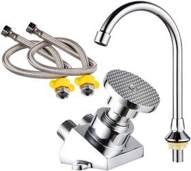 Lmj38 Ibalody Full Set Hands-free Foot Pedal Faucet Touchless Floor Mount Control Fauc