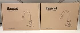 X002xsycar Ifaucet 2 Kitchen Faucets With Pull-down Sprayers 15.5 Inch 3-hole Open Box