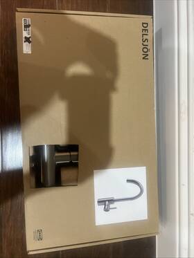 704.887.90 Ikea Delsjon Delsj N Kitchen Faucet Pewter Effect New