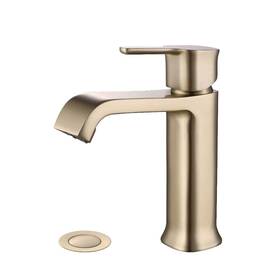 Inseus 723083944213 Bathroom Single Handle Faucet Pop Up Drain Gold Yellow