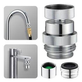 Qhj-dlwwxjt-1 Inwindrain Sink Faucet To Garden Hose Adapter Swivel Kit With Aerator Mult