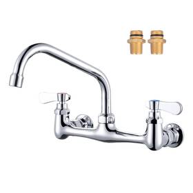 B0bysh2s1t Iviga Commercial Kitchen Sink Faucet 8 Inch Swivel Spout Wall Mount Dual Handle Br