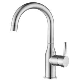 Vba02 Iviga Standard Kitchen Faucet With Supply Lines Single Hole In Brushed Nickel