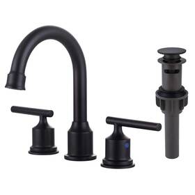Vba05b Iviga Bathroom Sink Faucets 8 Inch Widespread Double Handle High Arc In Matte Black