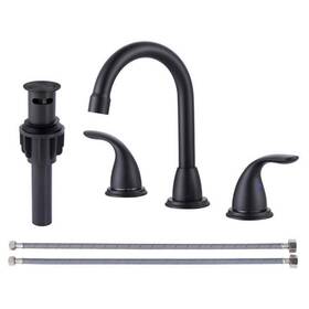 Vba51b Iviga 8 Inch Widespread Double Handle Bathroom Faucet With Swivel Spout Pop Up
