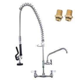 Vg2314300c-36-fbaus Iviga Commercial Kitchen Faucet Wall Mount With Pre-rinse Sprayer 36 Inch Height M